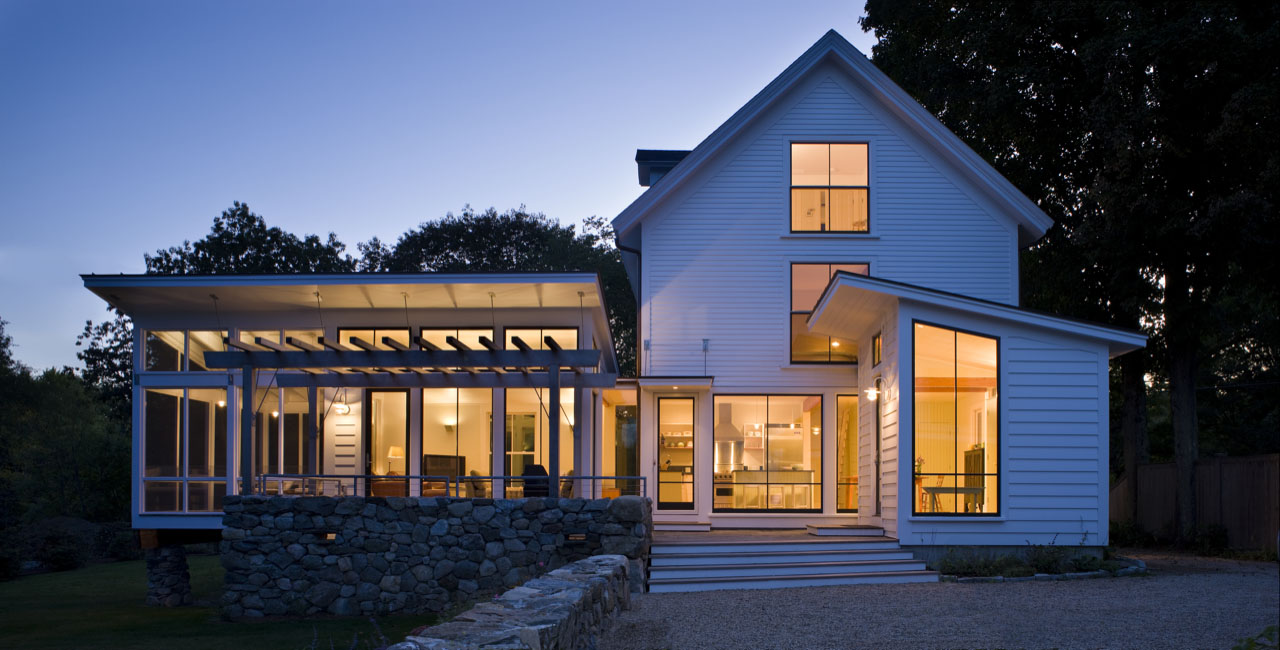 Exterior of the Overall House in Concord, Massachusetts Estes/Twombly Architects