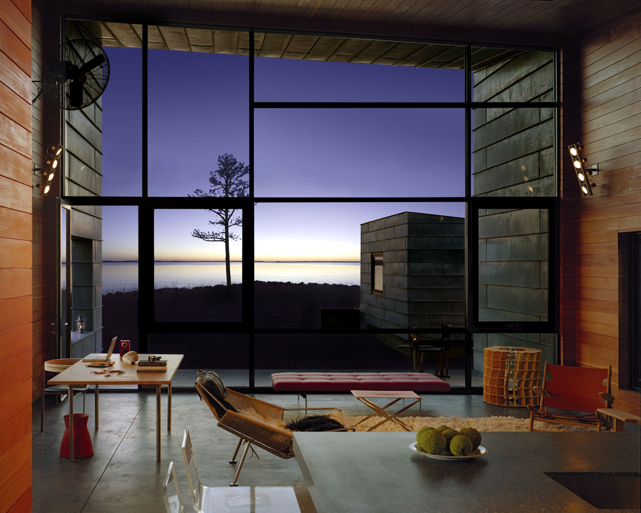 Interior of the House on Hoopers Island by David Jameson Architect