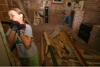 retrofitting the walls for a basement makeover