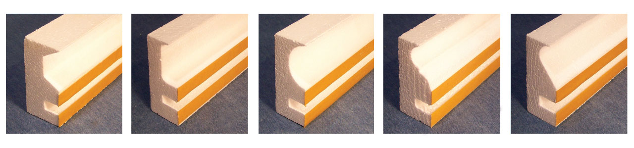 concrete decorative foam form