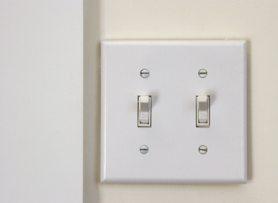Air can leak into your home through electrical switch plates