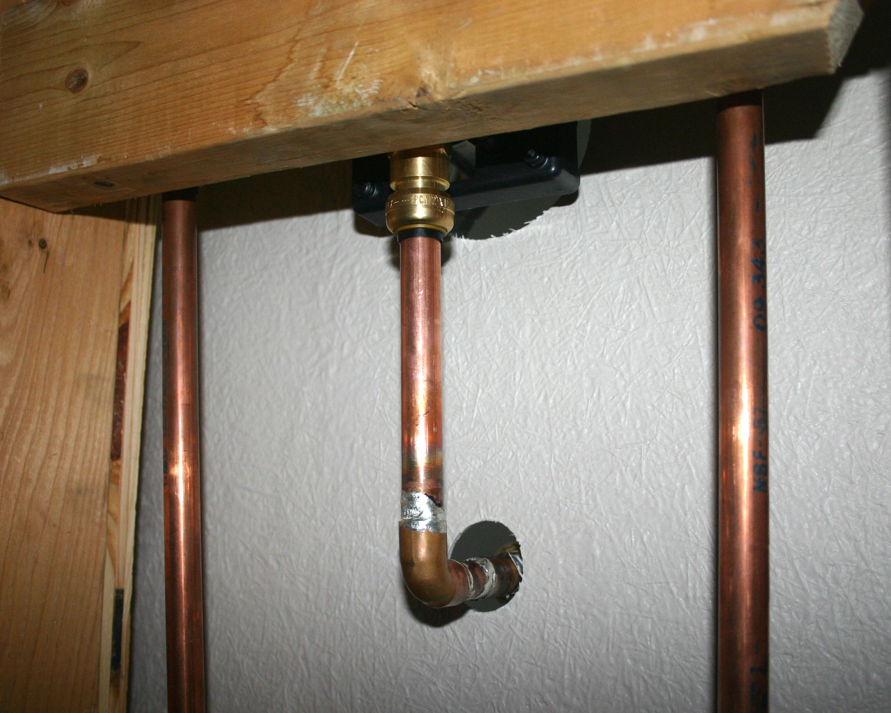 soldered copper pipe