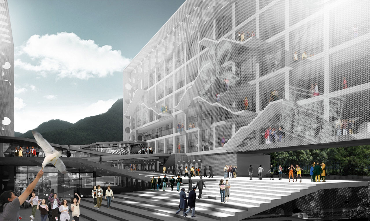 Chu Hai College Rendering by the Office for Metropolitan Architecture OMA
