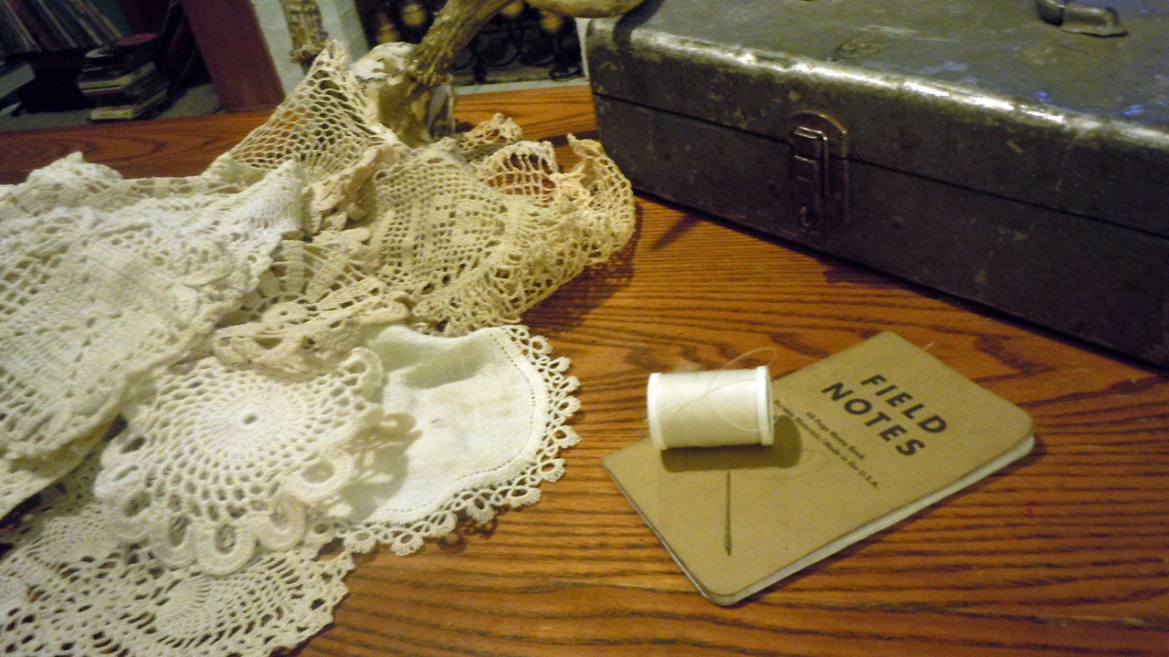 Vintage Doily Table Runner