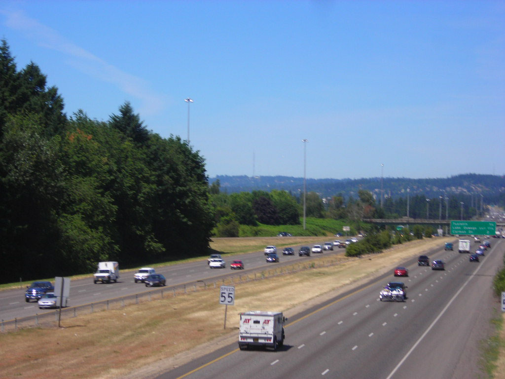 Aerial view of Highway