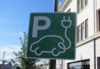Electric Car Parking Sign In Reyjavik