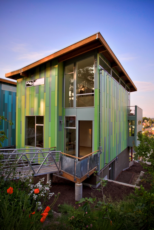 sustainable green home exterior