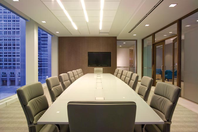 Sustainable Office Space boardroom