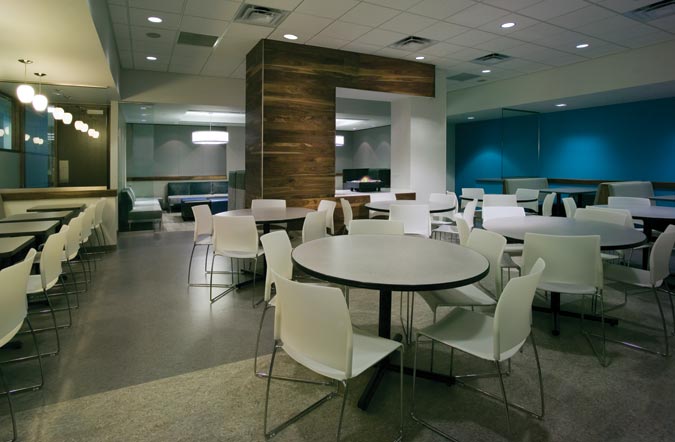 Sustainable Office Space cafeteria