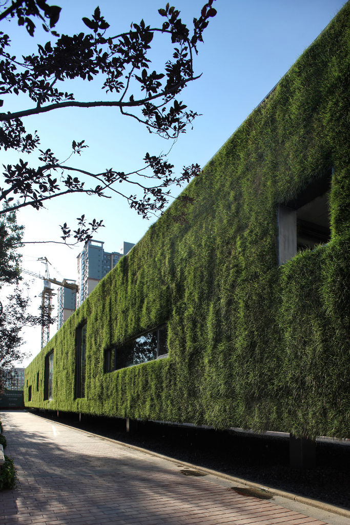 Green Technology Showroom by Vector Architects exterior