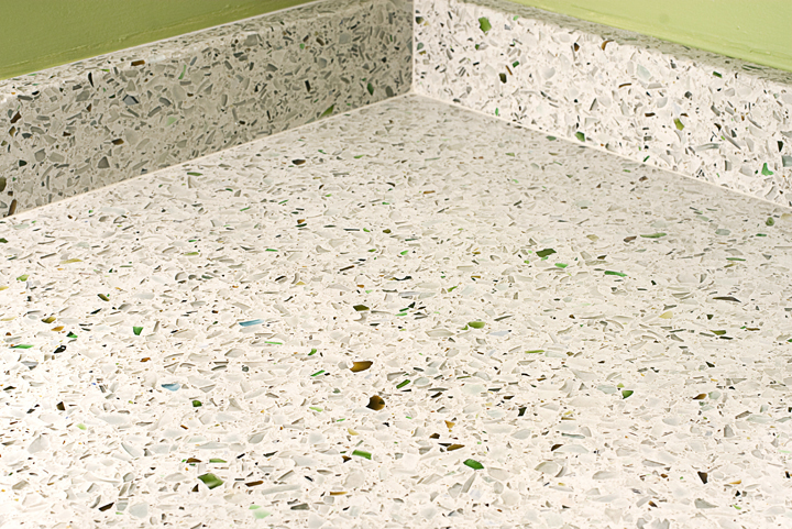 Recycled Glass Countertop