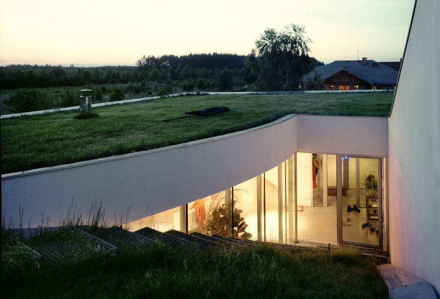 the green roof of the OUTrial House by Robert Konieczny