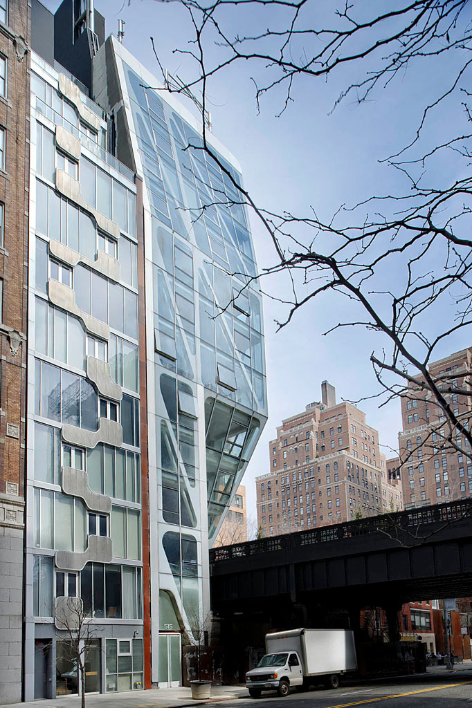 The HL23 by Neil M. Denari Architects overlooking New York City's High Line