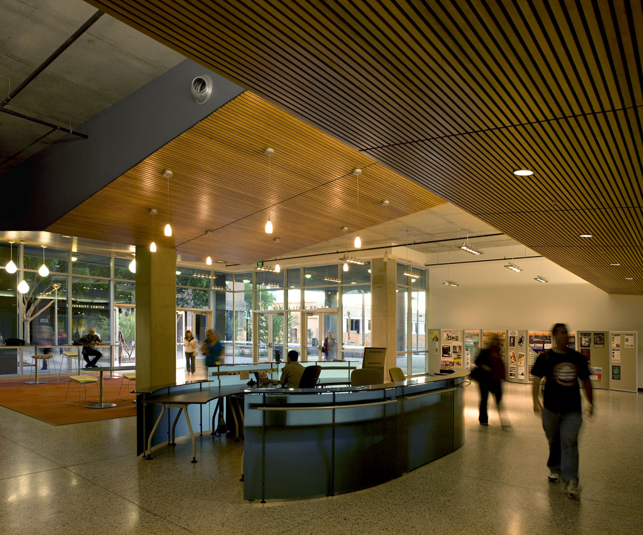 The interior of Arizona State University's Walter Cronkite School of Journalism by Ehrlich Architects