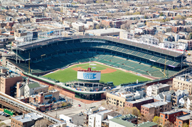 Wrigley Field aerial view