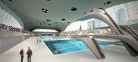 London 2012: Aquatics Centre by Zaha Hadid Renderings | credit: Zaha Hadid
