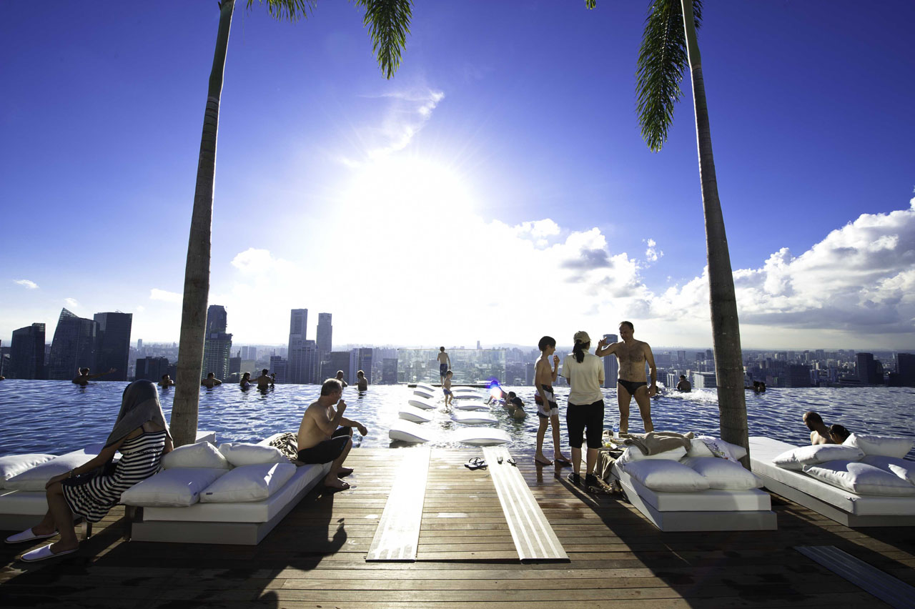 Marina Bay Sands SkyPark rooftop pool