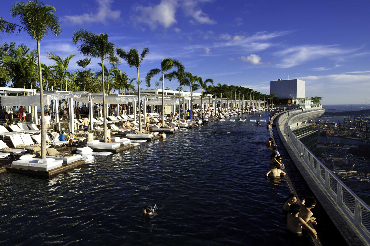 Marina Bay Sands SkyPark rooftop pool