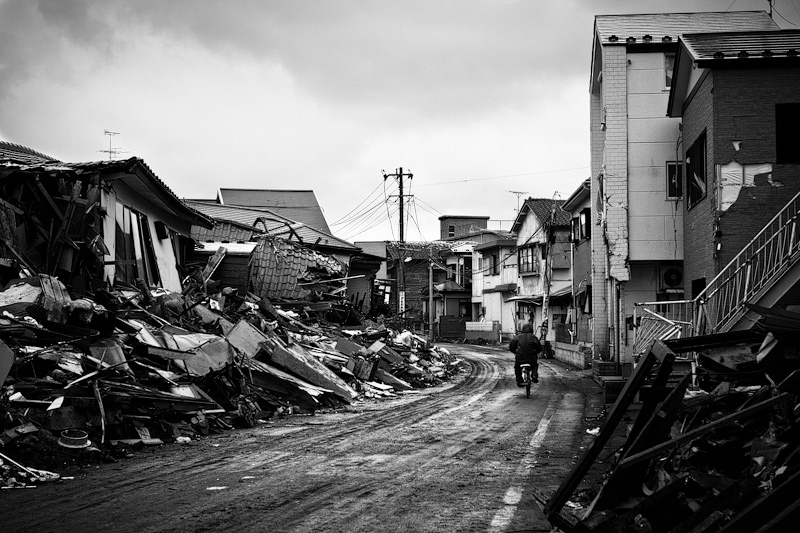 Buildings destroyed by Japan's Tsunami