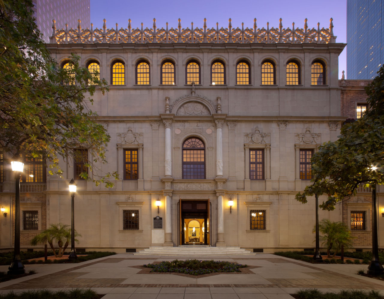 Restored Julia Ideson Building exterior