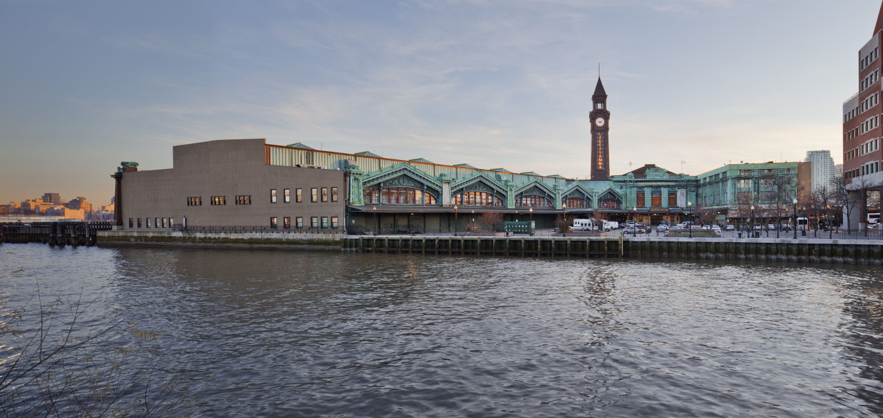 Exterior of the Hoboken Ferry Terminal from the water