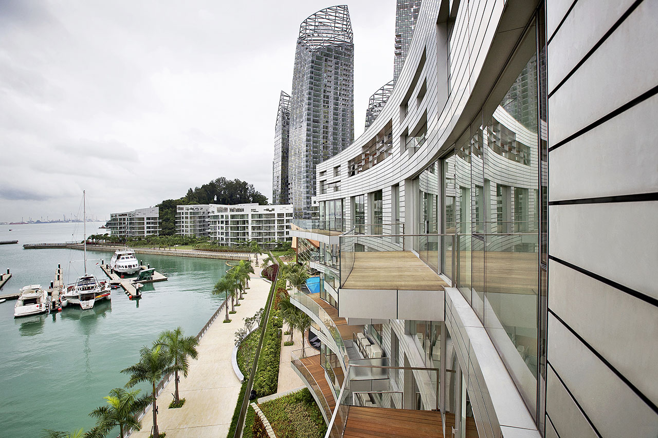 Reflections at Keppel Bay exterior by Daniel Libeskind
