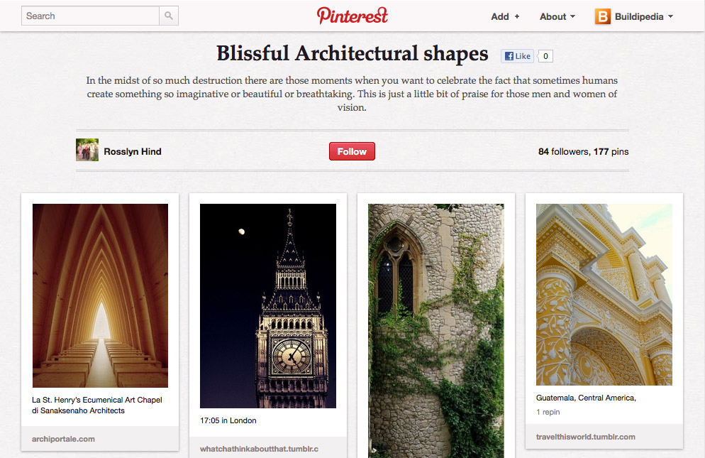 Blissful Architectural shapes - Pinner: Rosslyn Hind