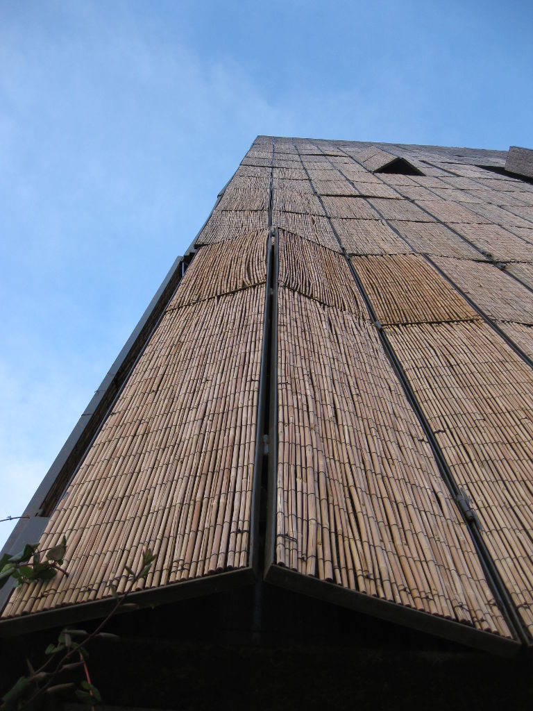 The bamboo louvers on the Carabanchel Social Housing by Foreign Office Architects (FOA)