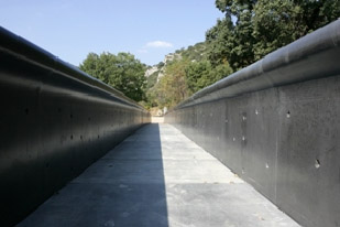 Pont du Diable Footbridge, a walking bridge in France, is constructed with ductal concrete