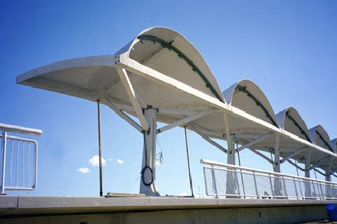 Shawnessy Light Rail Transit (LRT) Station in Calgary, Albert, constructed with Ductal concrete