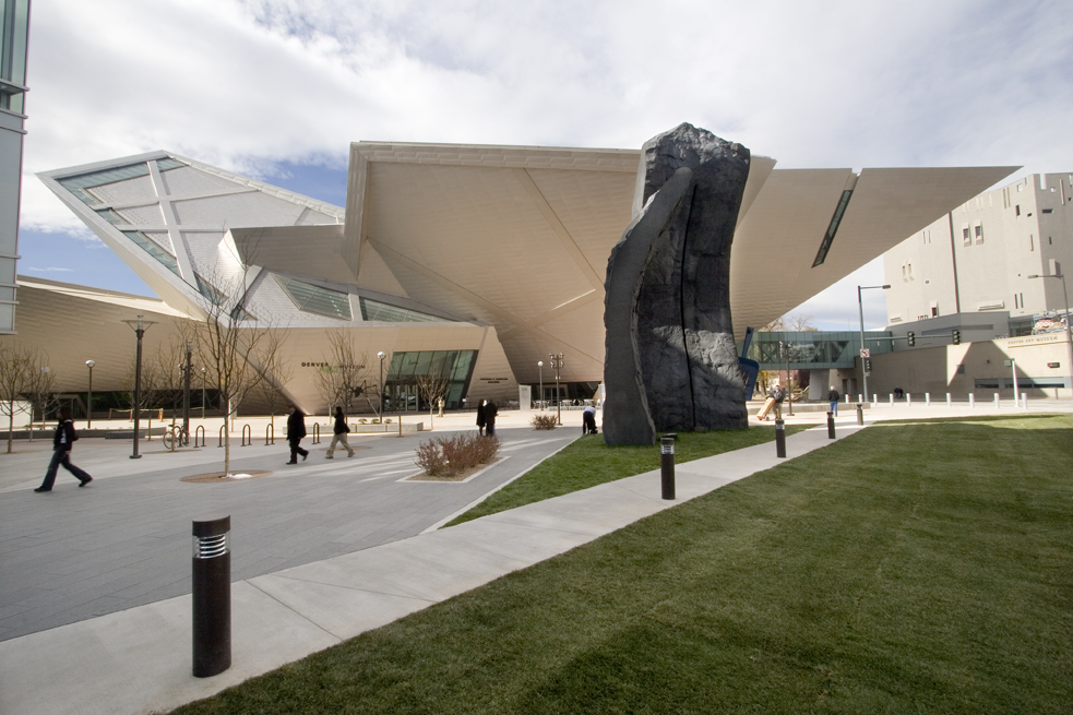 The Denver Art Museum Plaza by Daniel Libeskind