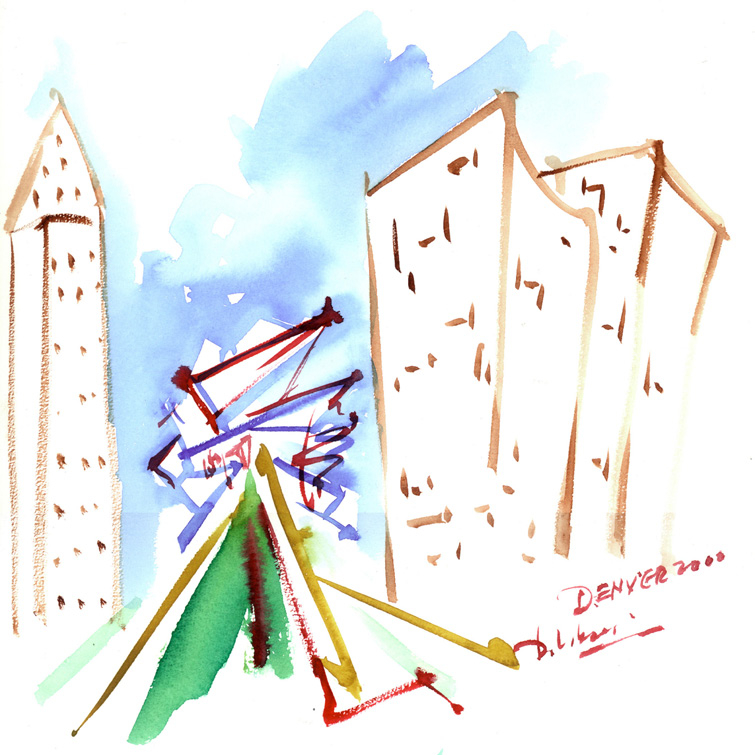 Denver Art Museum Sketch by Daniel Libeskind