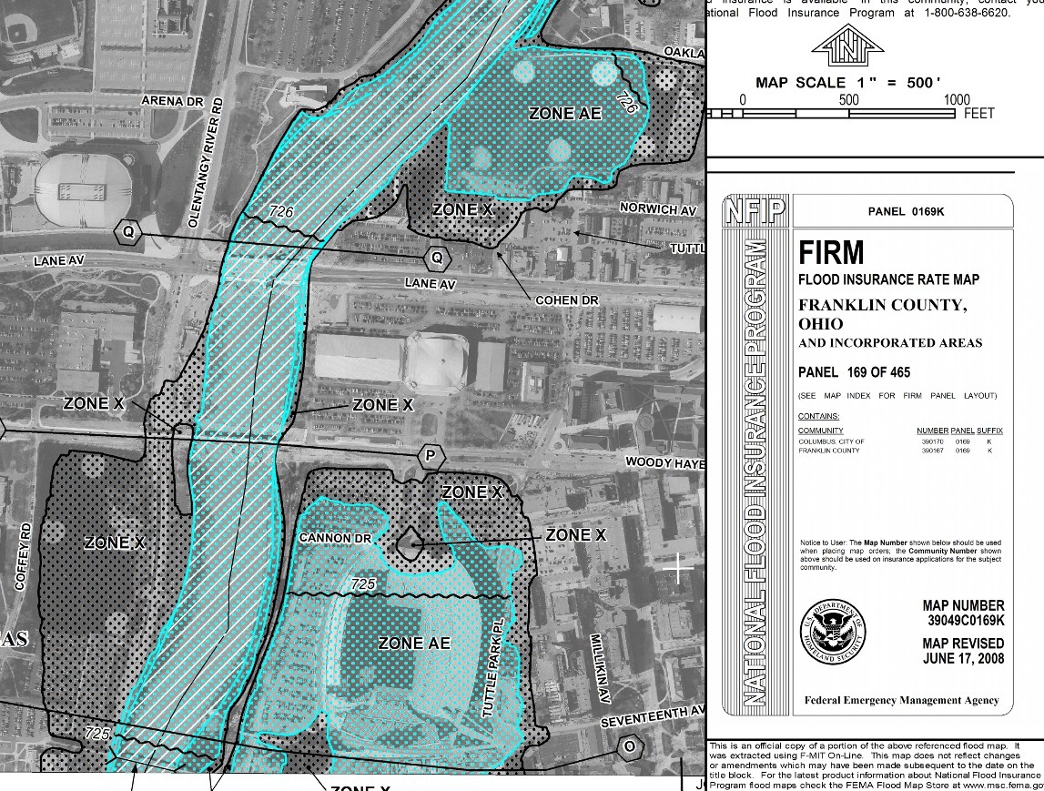 google earth flood maps