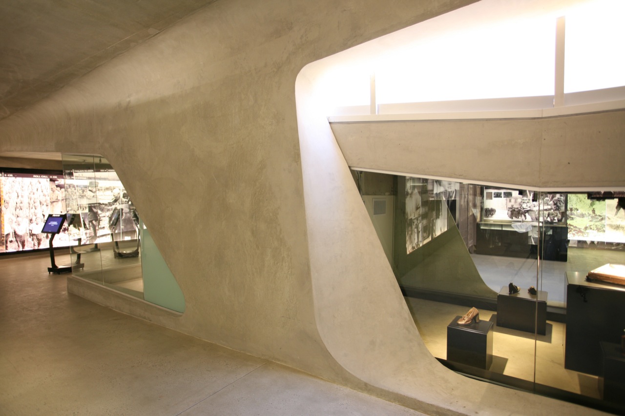 Interior exhibits of the Los Angeles Museum of the Holocaust by Belzberg Architects