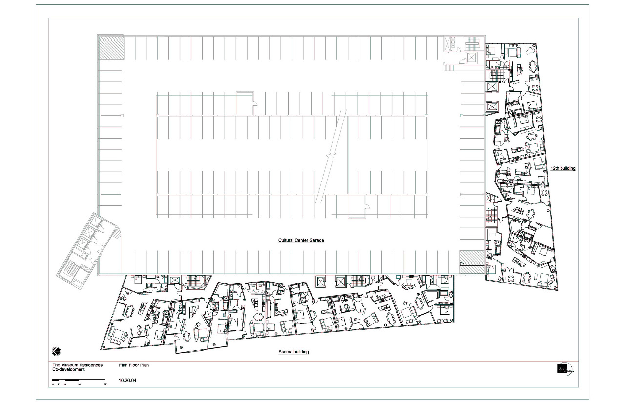 Floor plan of Denver's Museum Residences by Daniel Libeskind