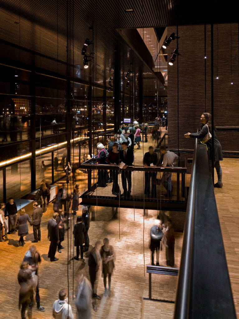 The lobby of the New Royal Playhouse designed by Danish firm Lundgaard and Tranberg Arkitekter