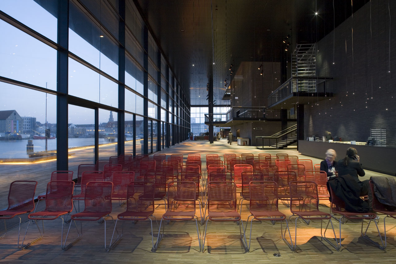 The lobby of the New Royal Playhouse designed by Danish firm Lundgaard and Tranberg Arkitekter