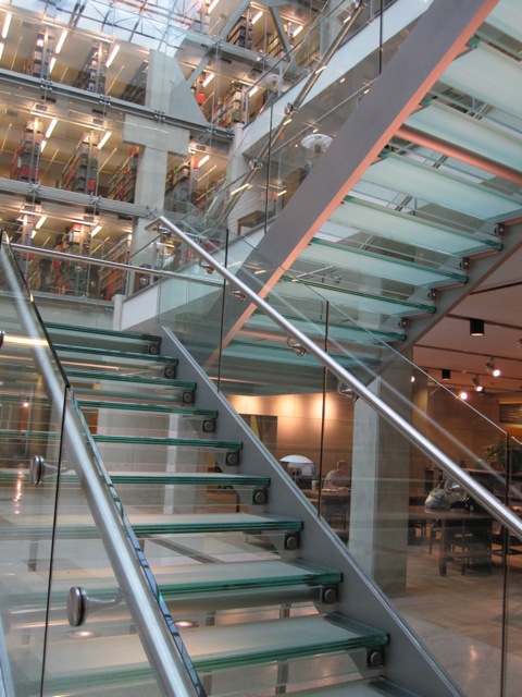 The Ohio State University's William Oxley Thompson Memorial Library stairway