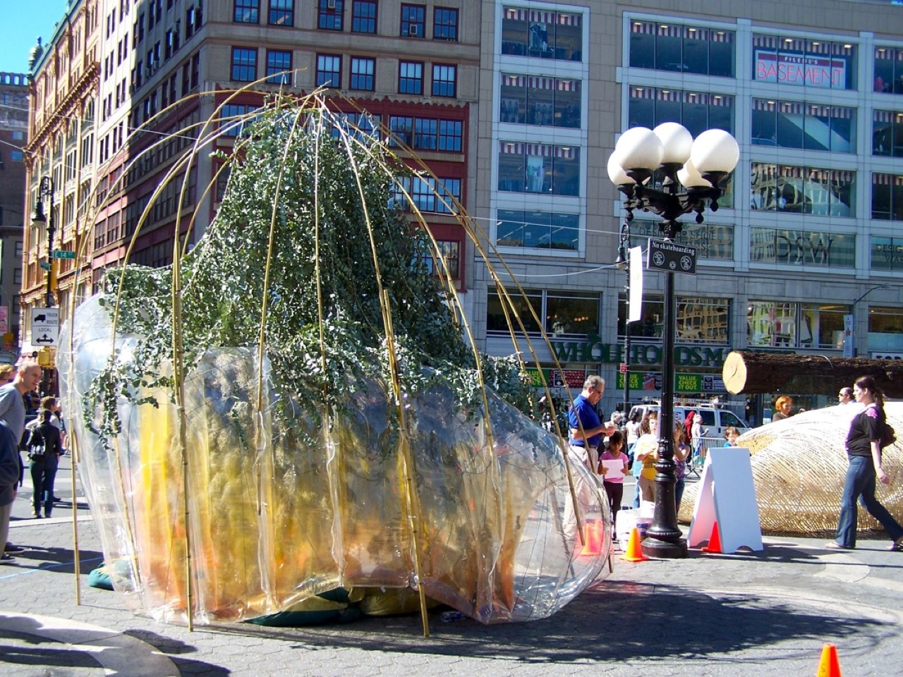 Sukkah City international design competition exhibit Blo Puff