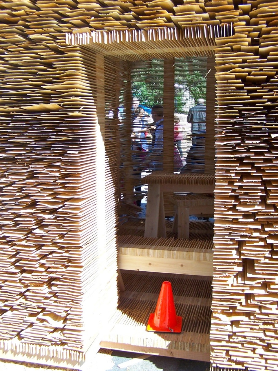 Sukkah City international design competition Shim Sukkah detail exhibit