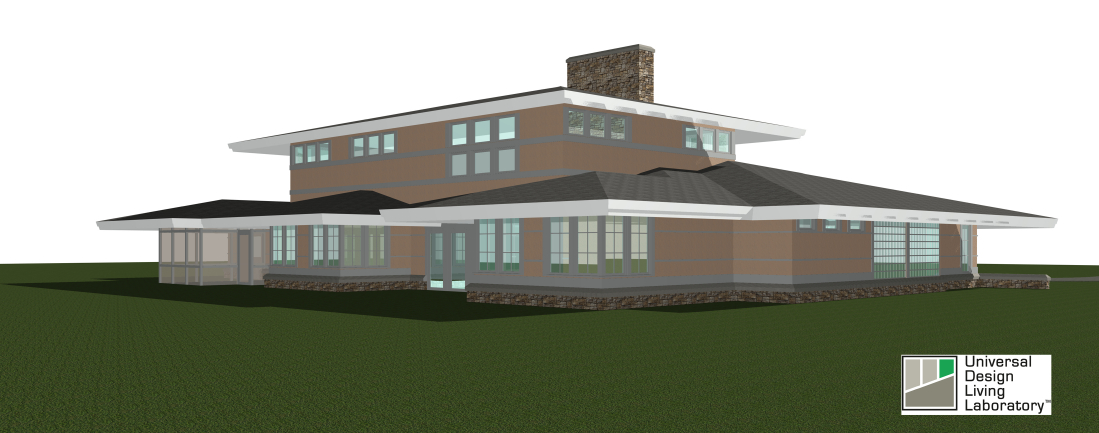 Universal Design Living Laboratory exterior rendering