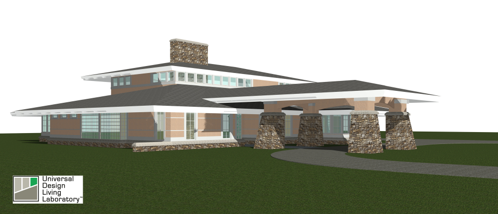 Universal Design Living Laboratory exterior rendering