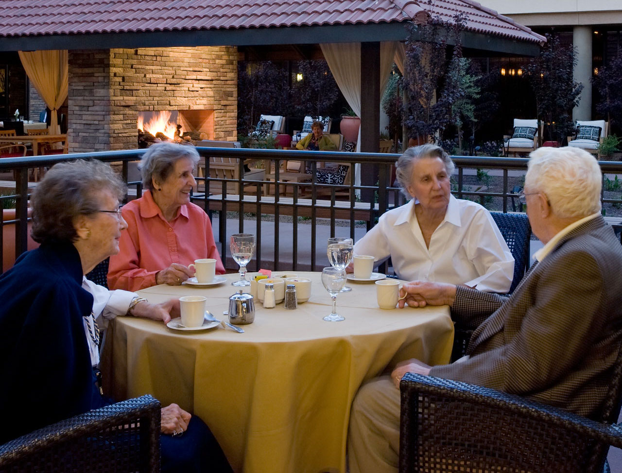 Westminster Village Courtyard Dining