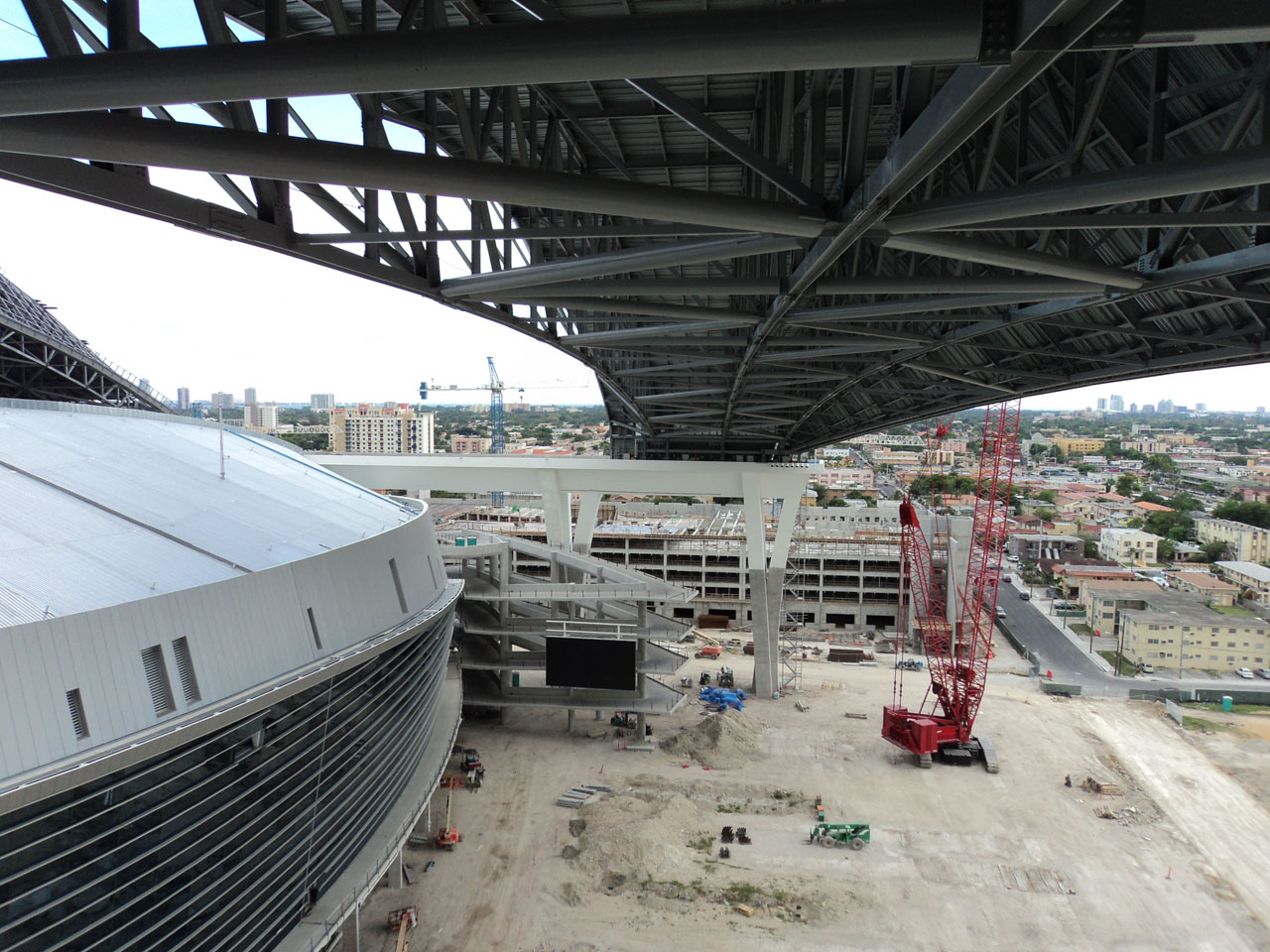 Florida Marlins Stadium construction