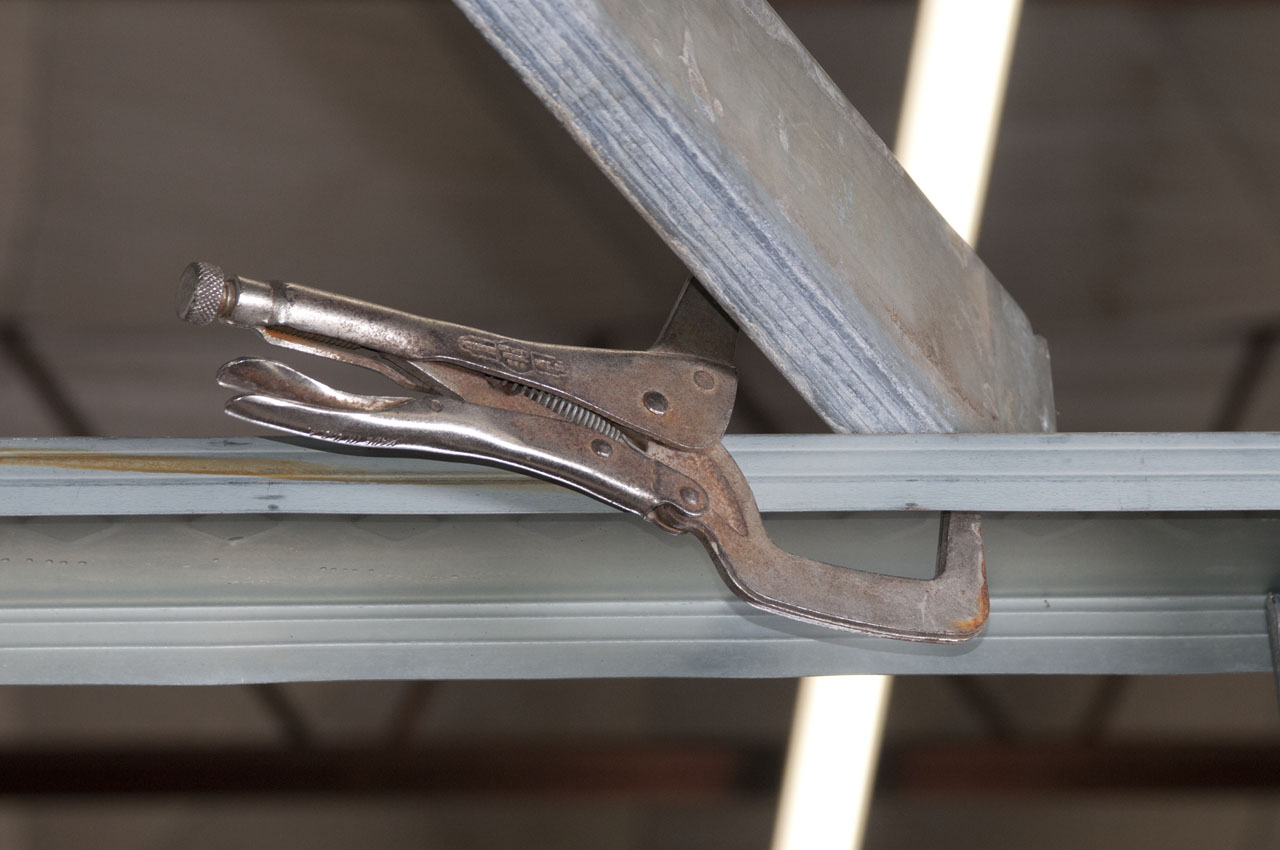 Standing Up and Bracing Off Walls for light gauge Metal Stud framing