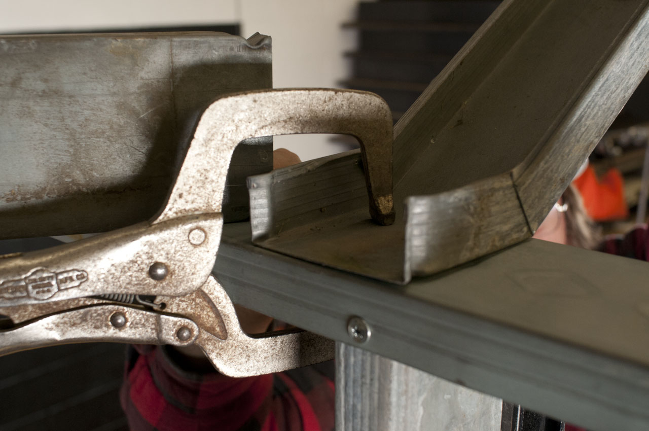 Standing Up and Bracing Off Walls for light gauge Metal Stud framing