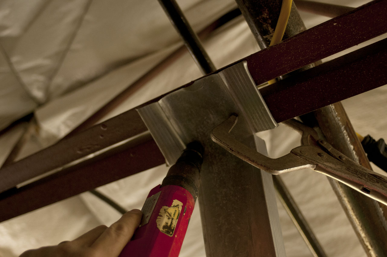 Standing Up and Bracing Off Walls for light gauge Metal Stud framing