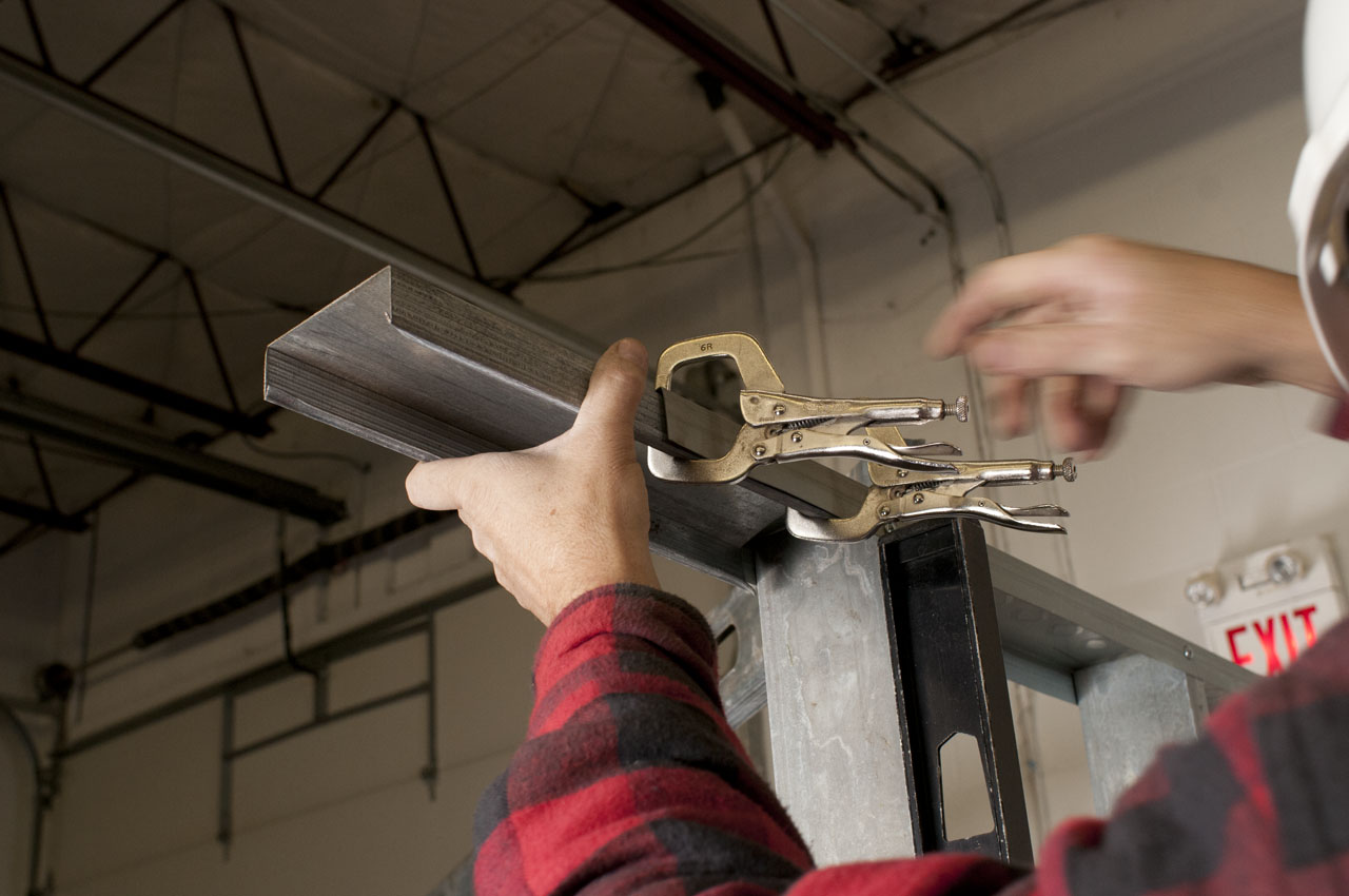 Standing Up and Bracing Off Walls for light gauge Metal Stud framing