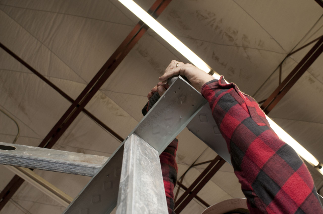 Standing Up and Bracing Off Walls for light gauge Metal Stud framing