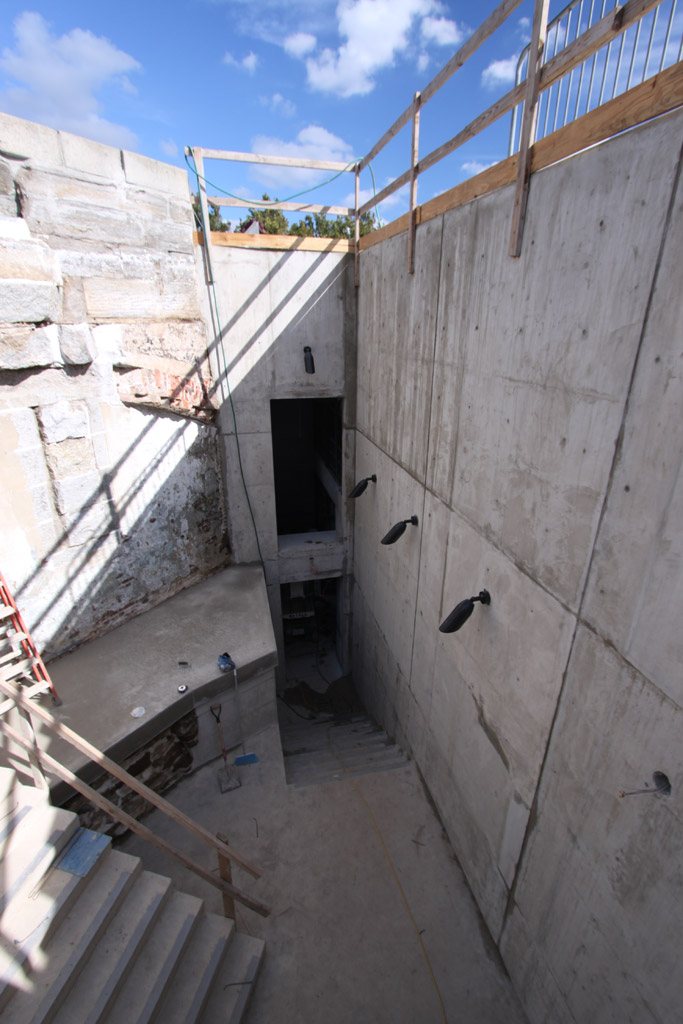 New Egress Stairs from Terreplein Reveal Old Fort Hood Walls